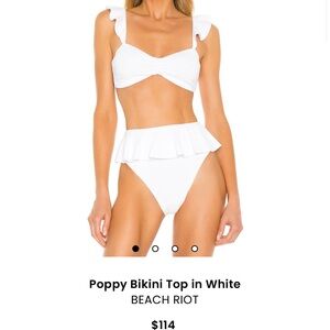 Beach Riot Bikini Top in White